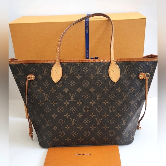 LOUIS VUITTON NEVERFULL MM MONOGRAM PIVOINE TOTE - Picture 2 of 16